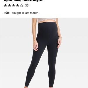 Isabel Maternity by Ingrid & Isabel Black Maternity Leggings